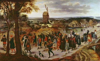 Der Hochzeitszug von Pieter Brueghel the Younger